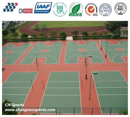 CN-S02 High Adhesion and Weatherability SPU Tennis Court System and Protect The Athletes' Joints Flooring