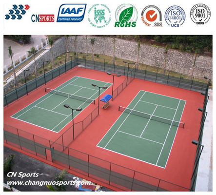 CN-S02 High Adhesion and Weatherability SPU Tennis Court System and Protect The Athletes' Joints Flooring