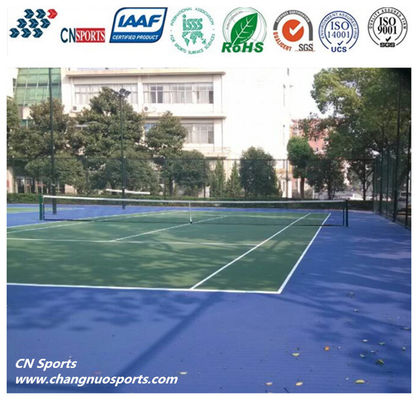 CN-S02 Silicon PU Tennis Court Flooring with 0mm/Min Water Permeability