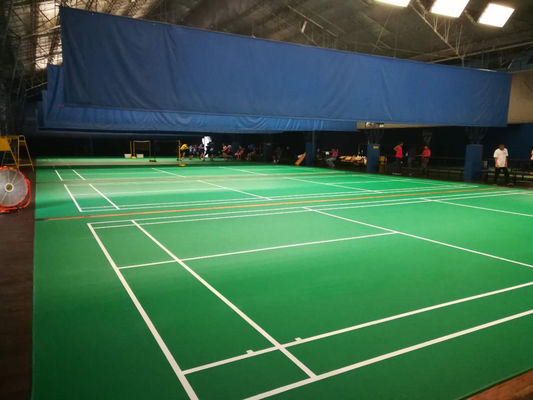 Cushion Rebounce PVC Sports Flooring Indoor Badminton Sports Flooring