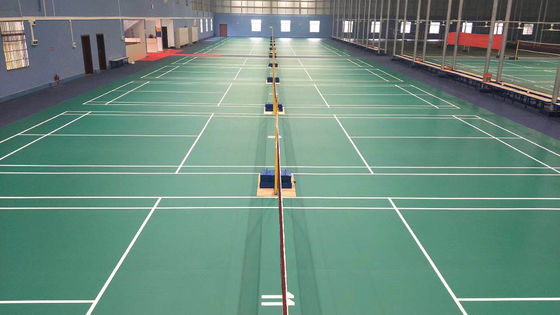 Cushion Rebounce PVC Sports Flooring Indoor Badminton Sports Flooring