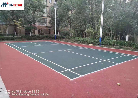 2.5mpa Tensile Strength Silicon PU Tennis Court Floolring