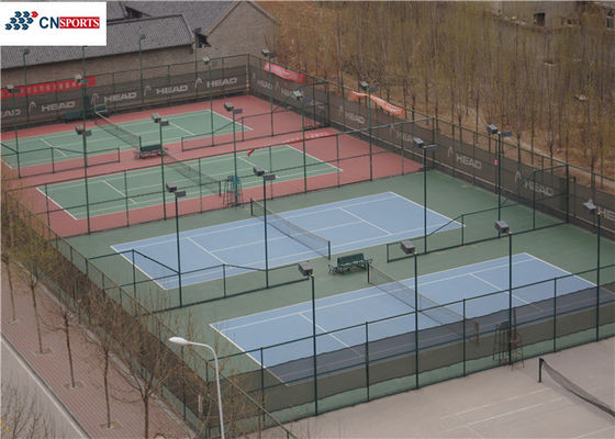 Fireproof 6mm Silicon Polyurea Tennis Court Flooring ,Not Fade and Durable