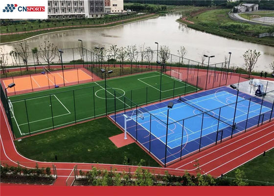 CN-S02 Acrylic Cushion Tennis Court With CS-6 Transparent Coat Layer
