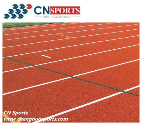13mm EPDM Granules Sandwich PU Running Track For Gym And Stadium