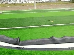 50mm Lime Green Football Field Artificial Grass Asphalt Base